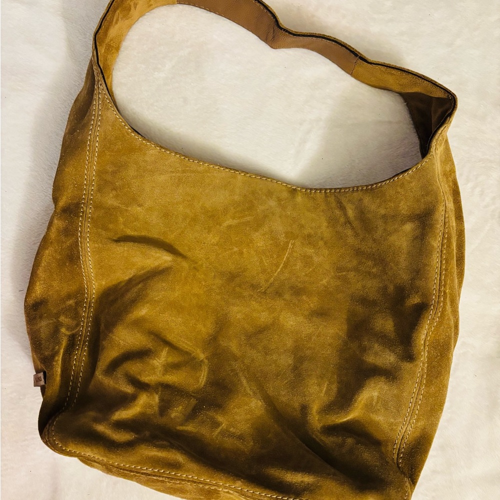Michael Kors Brown Suede Shoulder Bag